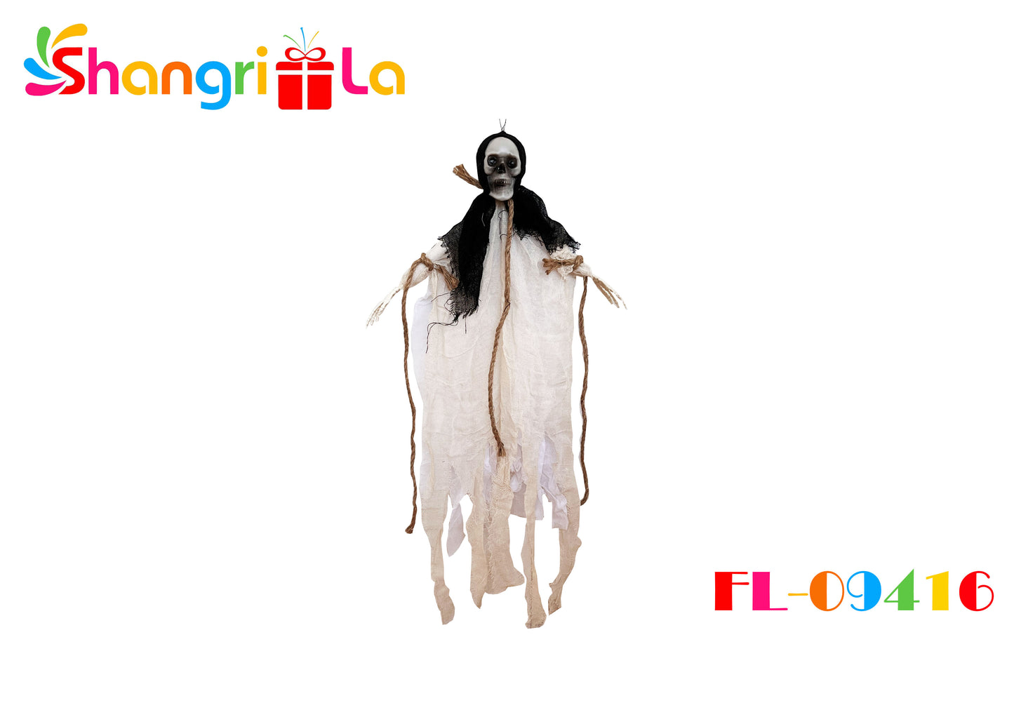 ESQUELETO DECORATIVO 70 CM CON COLGANTE