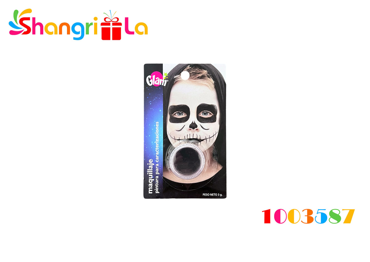 Pintura negra para maquillajes