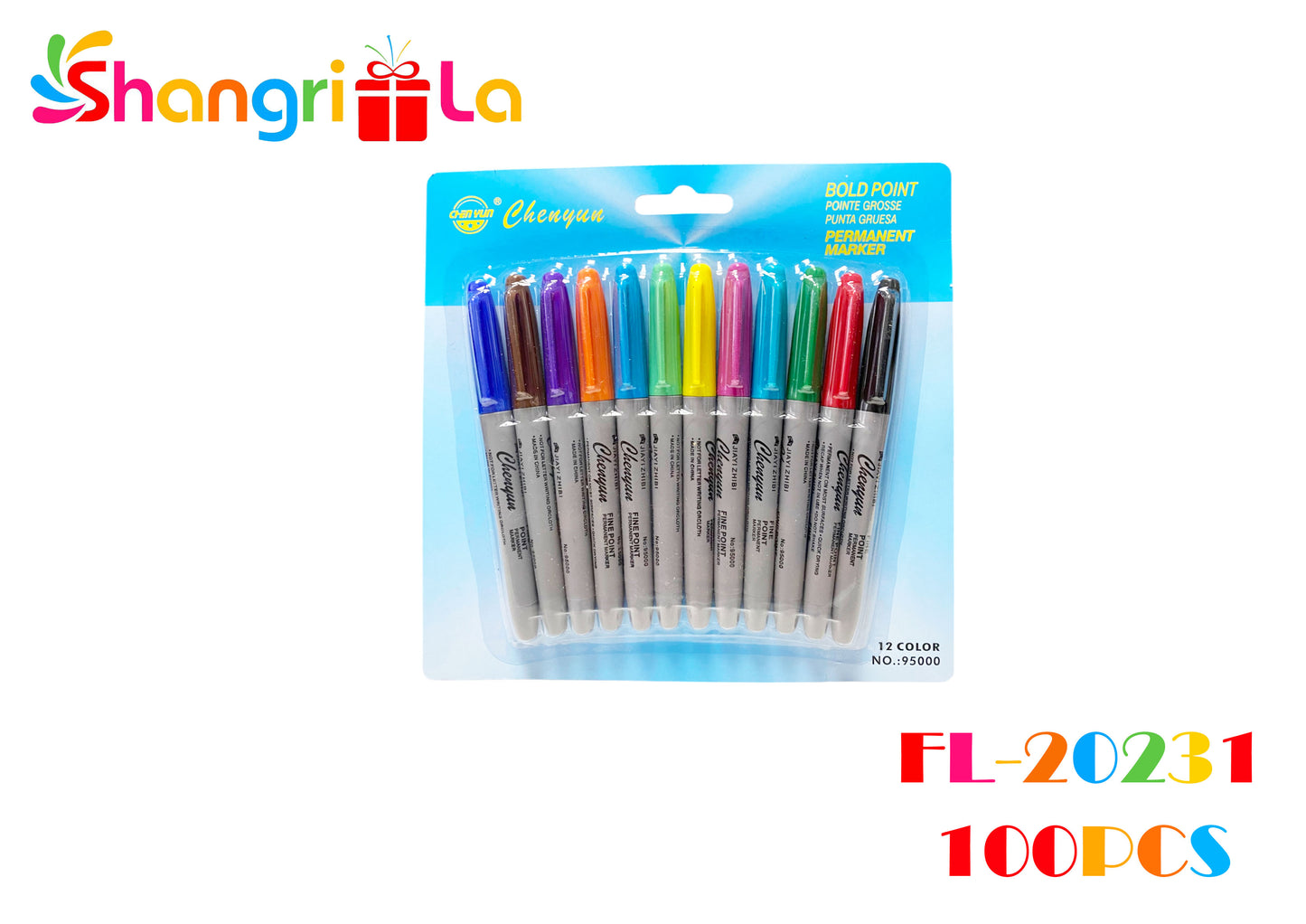 SET 12 PLUMONES PERMANTES