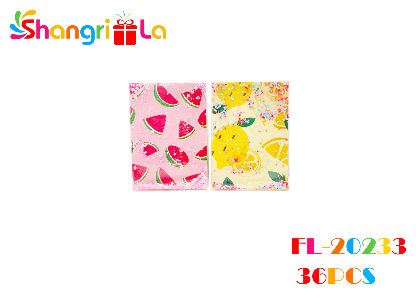 CUADERNO TAPA BLANDA Y LIQUIDO CON GLITTER