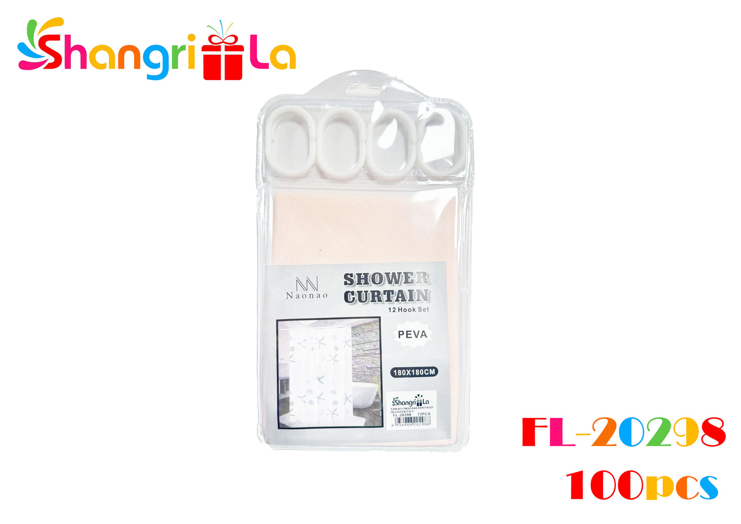 CORTINA DE DUCHA 180X180