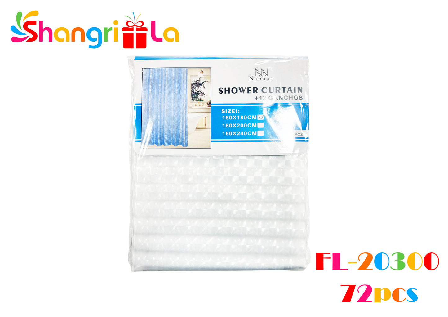 CORTINA DE DUCHA 180X180