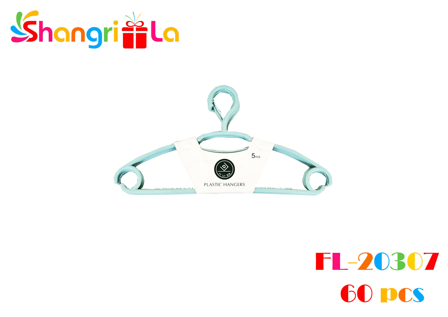 SET 5 COLGADORES DE ROPA PLASTICOS