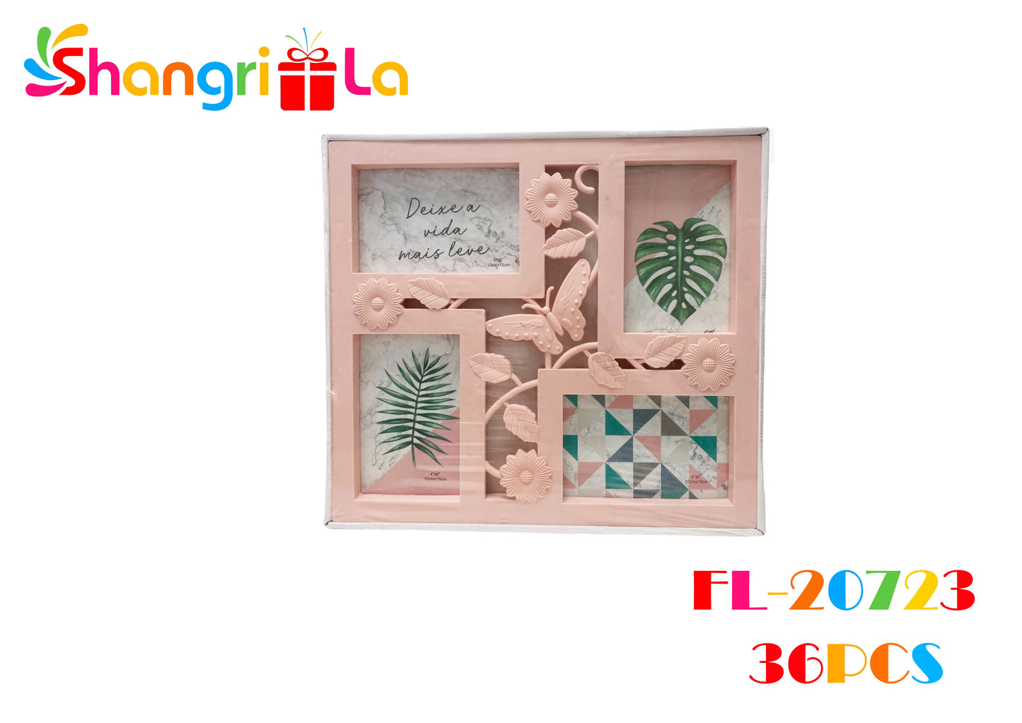 Marco para colocar 4 fotos 32*35cm