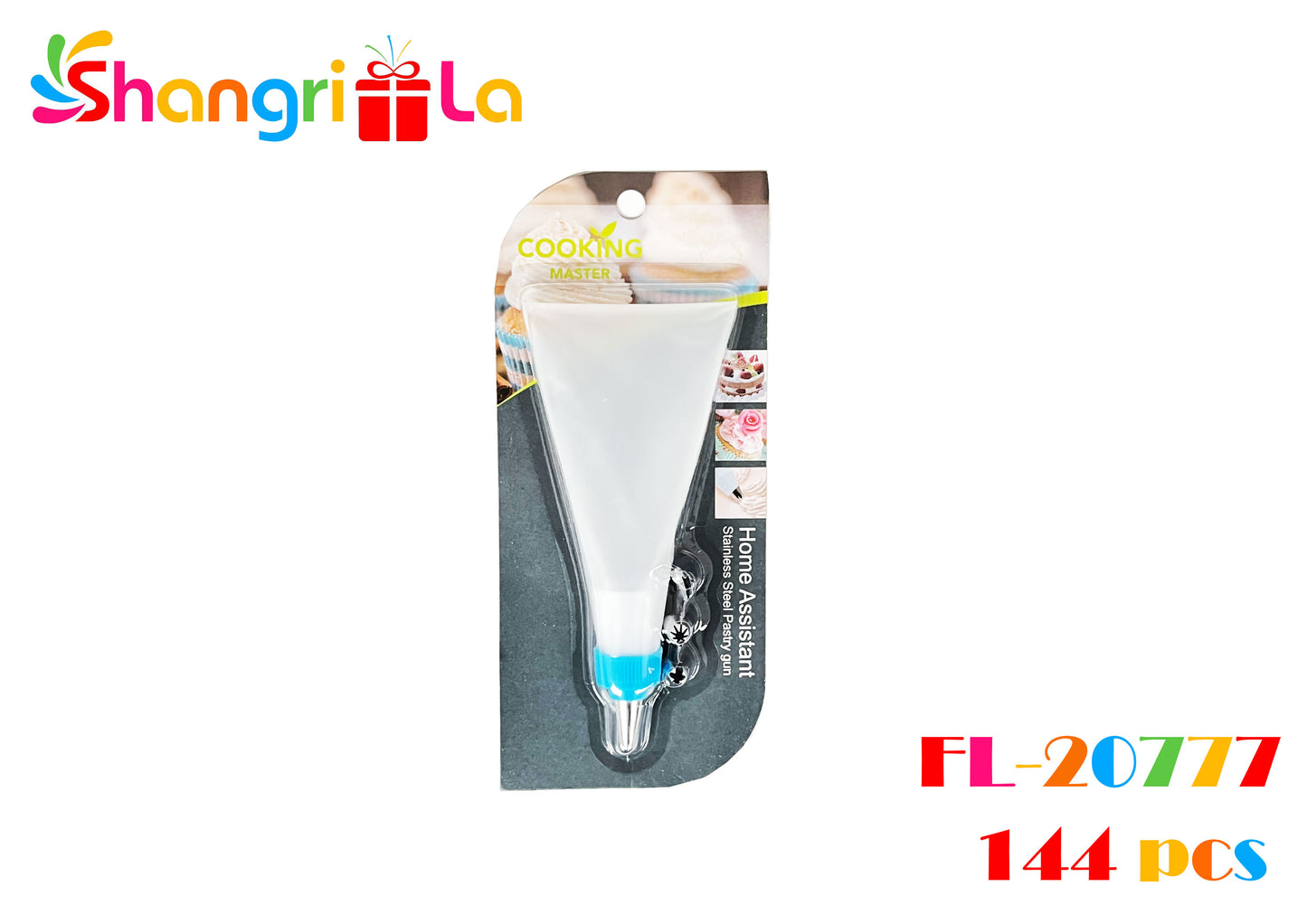 MANGA PASTELERA CON 4 BOQUILLAS