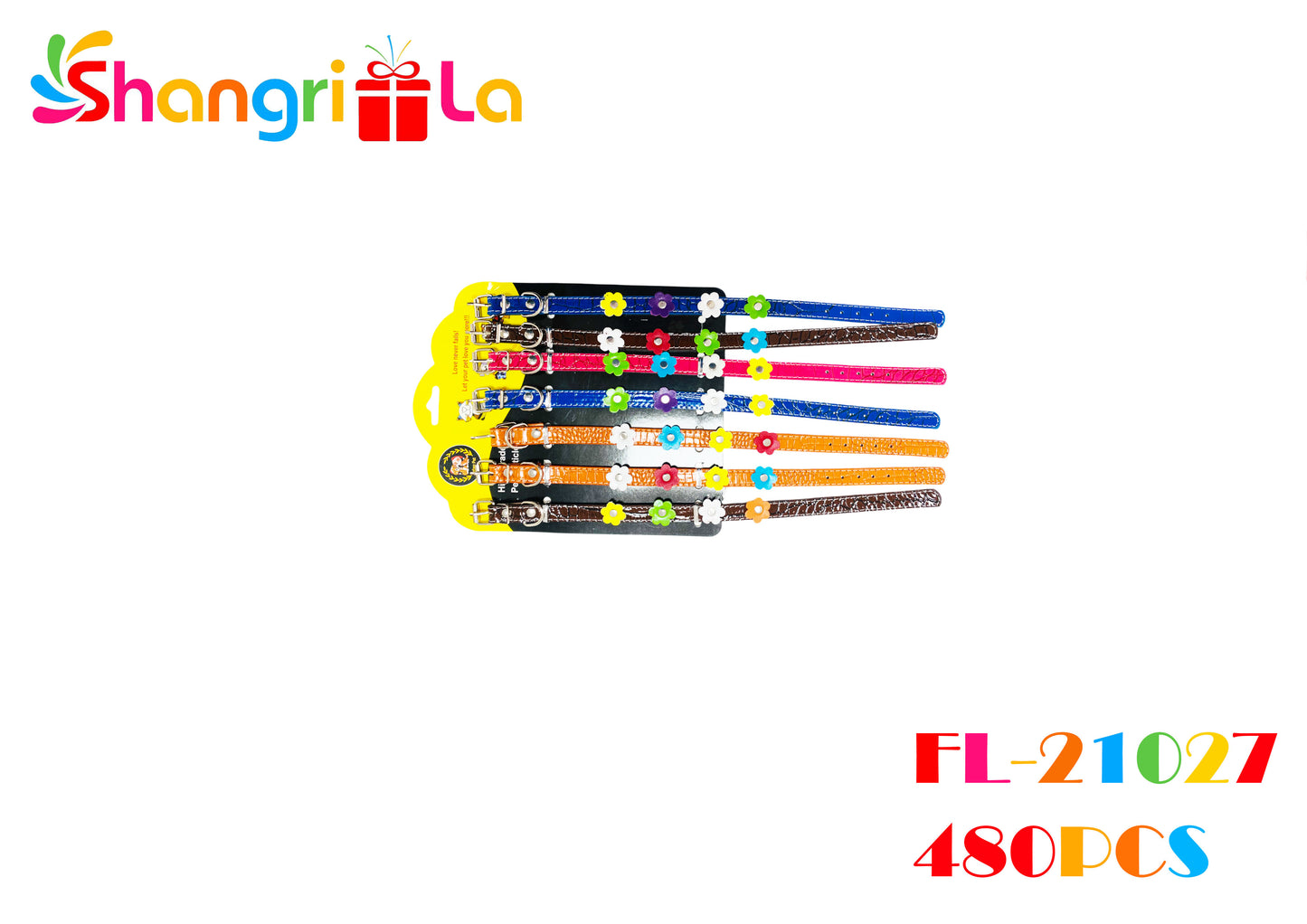Collar de cachorro hembra con flores 38*2cm