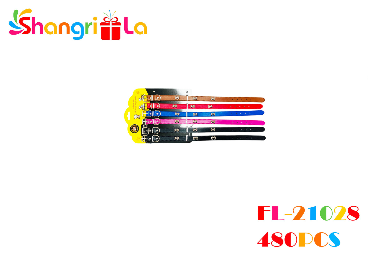 Collar de perro ecocuero con diseño 46.5*2cm