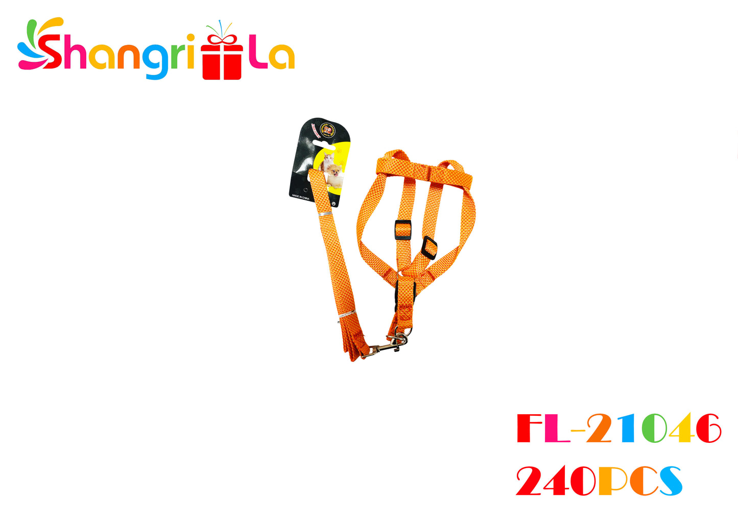 Correa guía con pechera, ajustable para mascotas 113cm