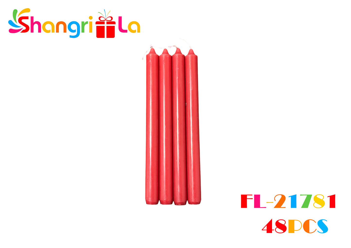 PACK 4 VELAS ROJAS 25CM