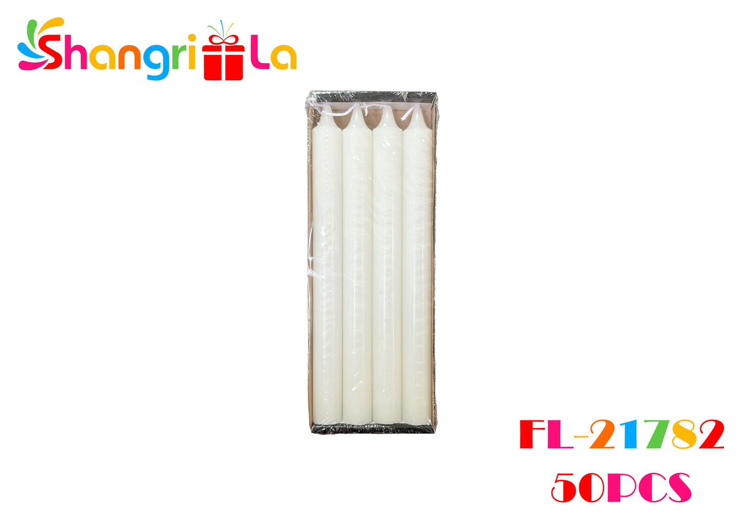 PACK 4 VELAS BLANCAS 22.5CM