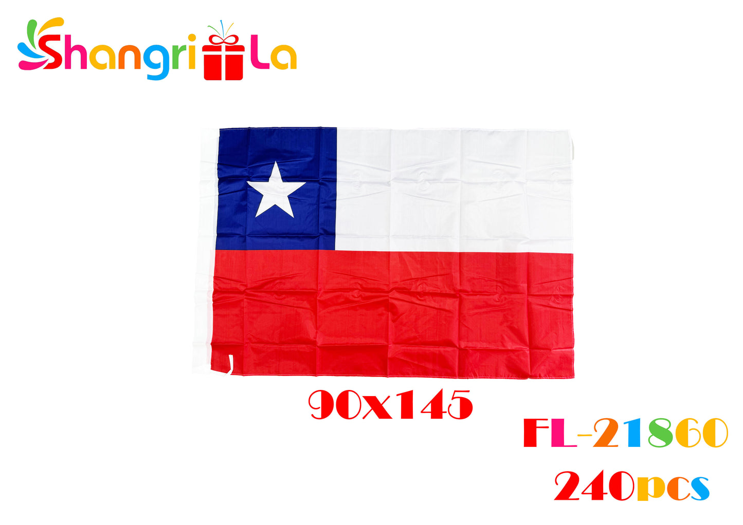 BANDERA DE CHILE 90X1.45CM