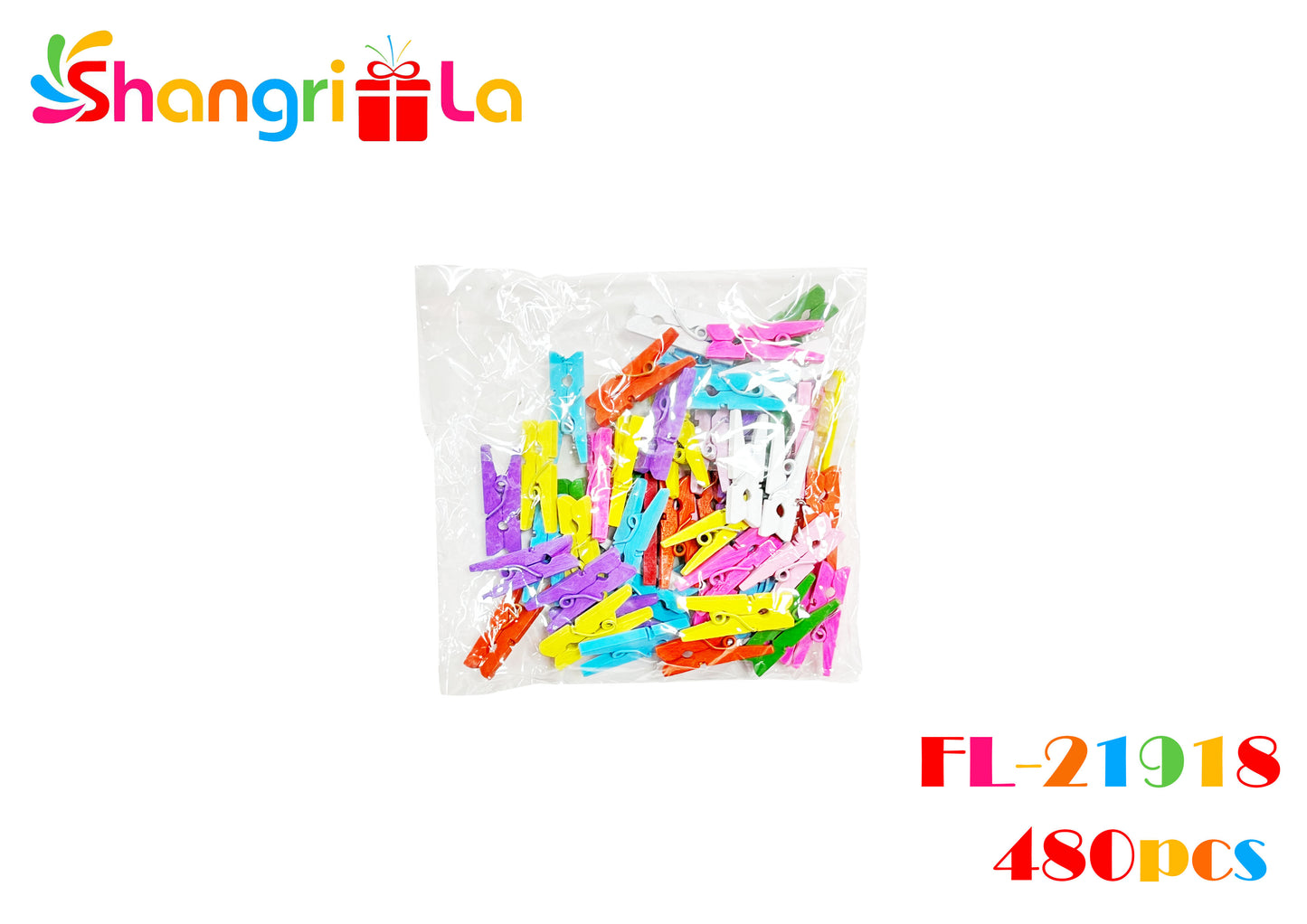 PACK 50 MINI PINZAS MULTICOLOR