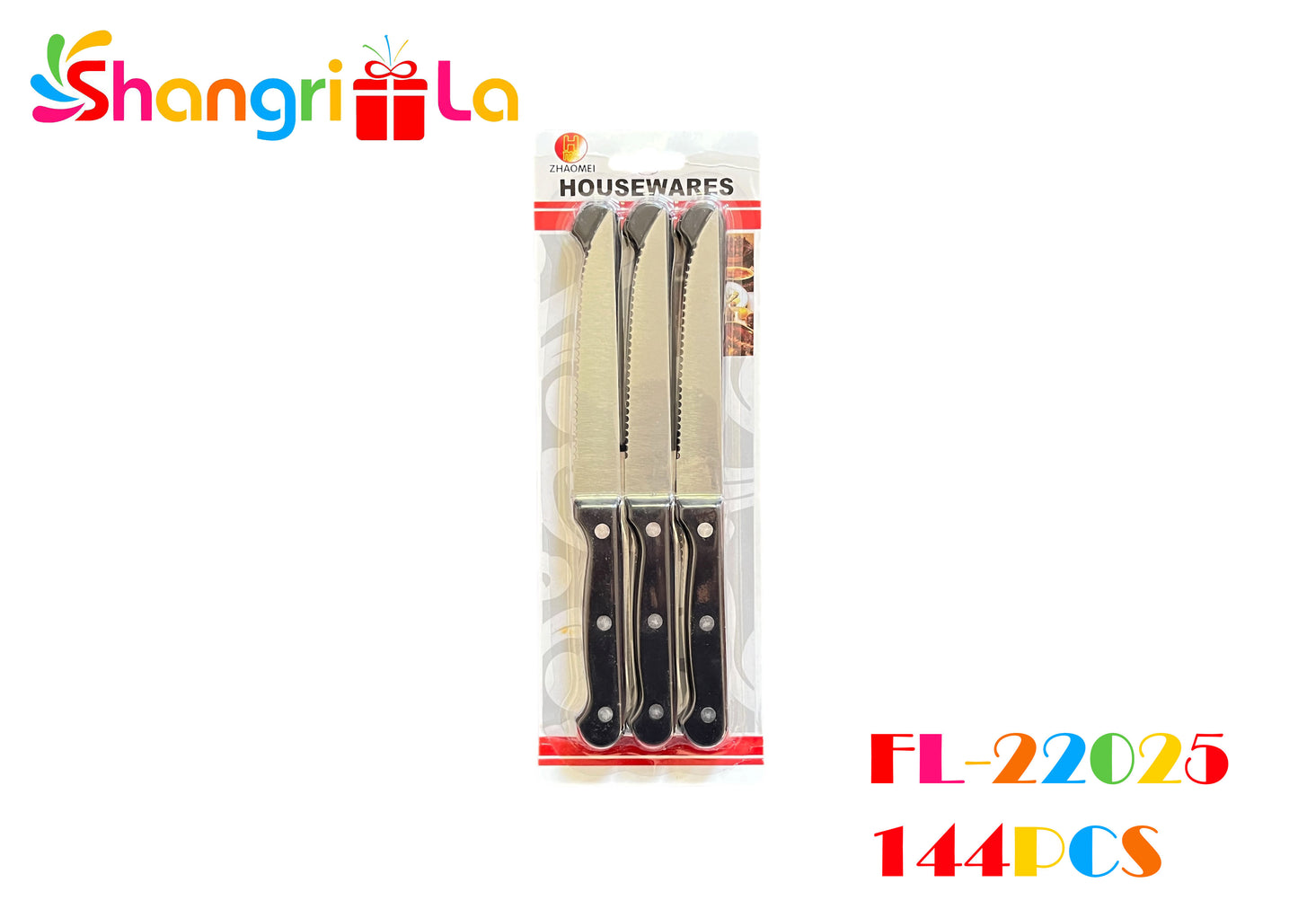 SET DE 6 CUCHILLOS DE MESA PARA CARNE