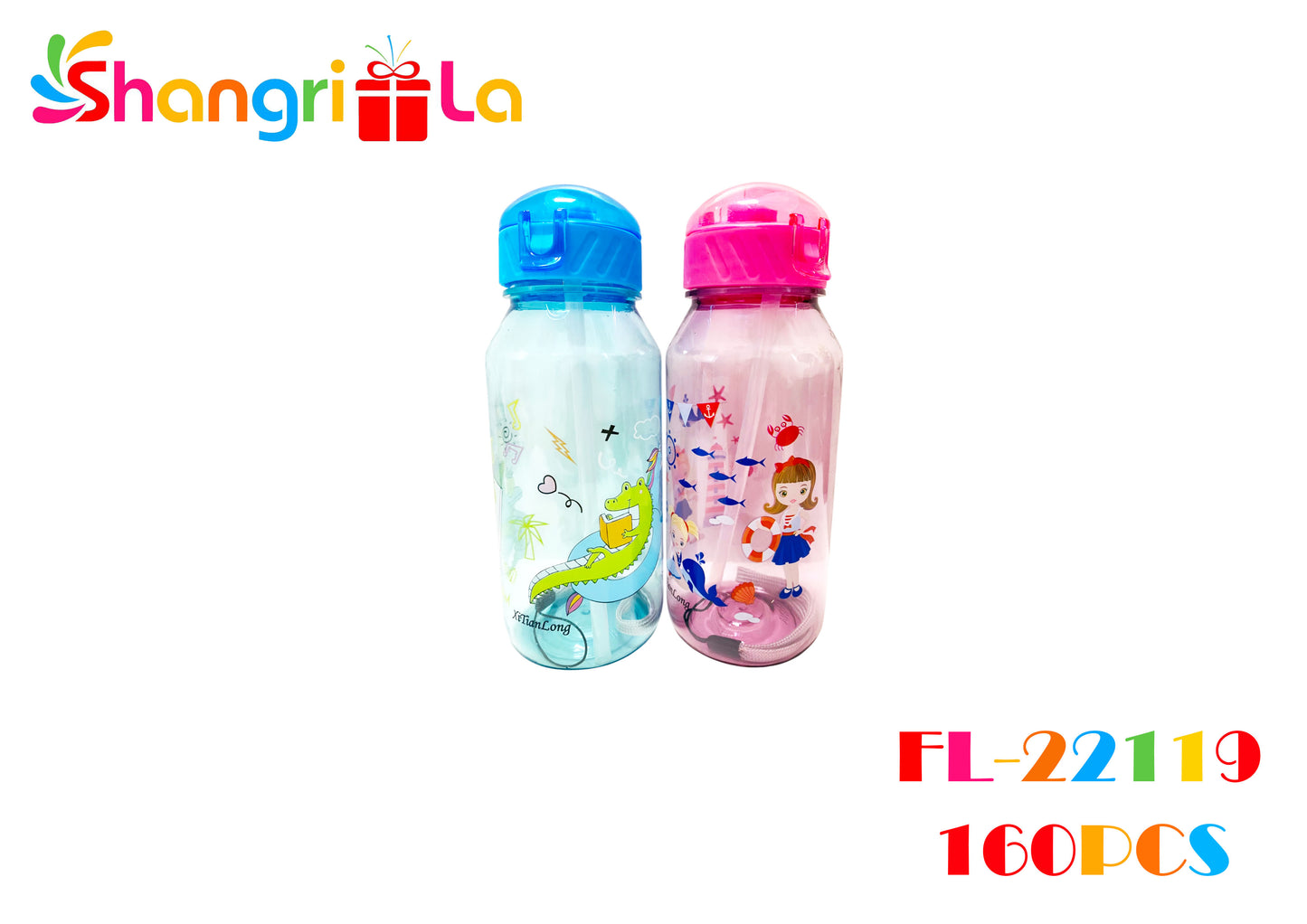 Vaso para niños con bombilla 20cm