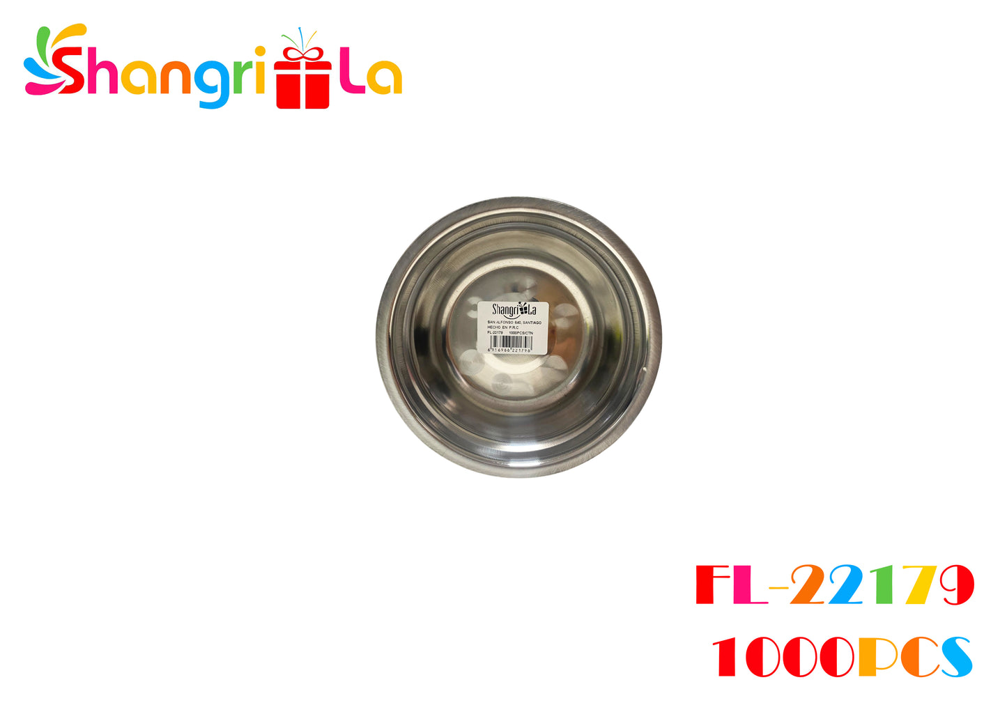 Bowl de aluminio pequeño 36cm de diametro * 4cm de alto