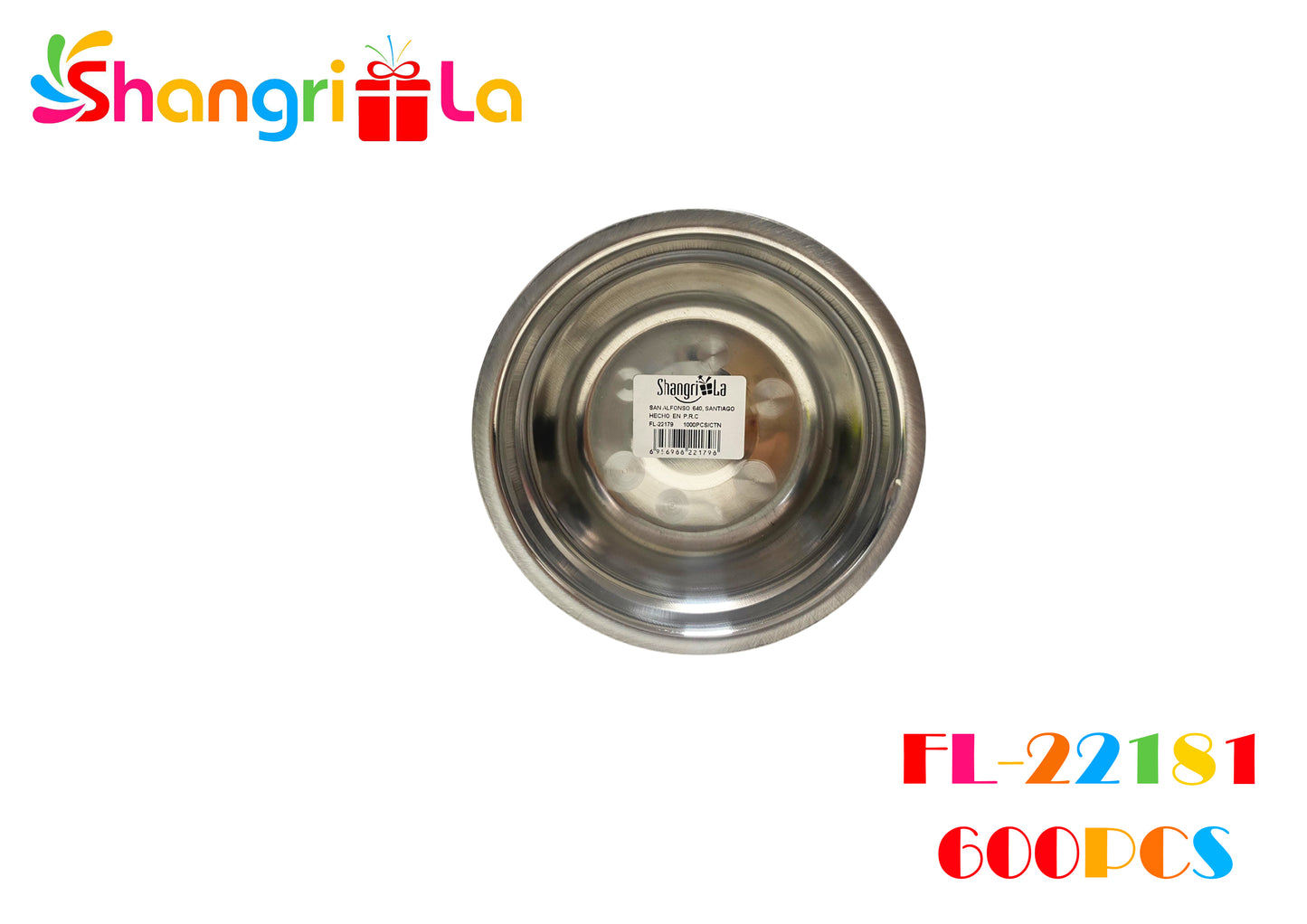 Bowl de aluminio mediano 5cm * 47cm de diámetro