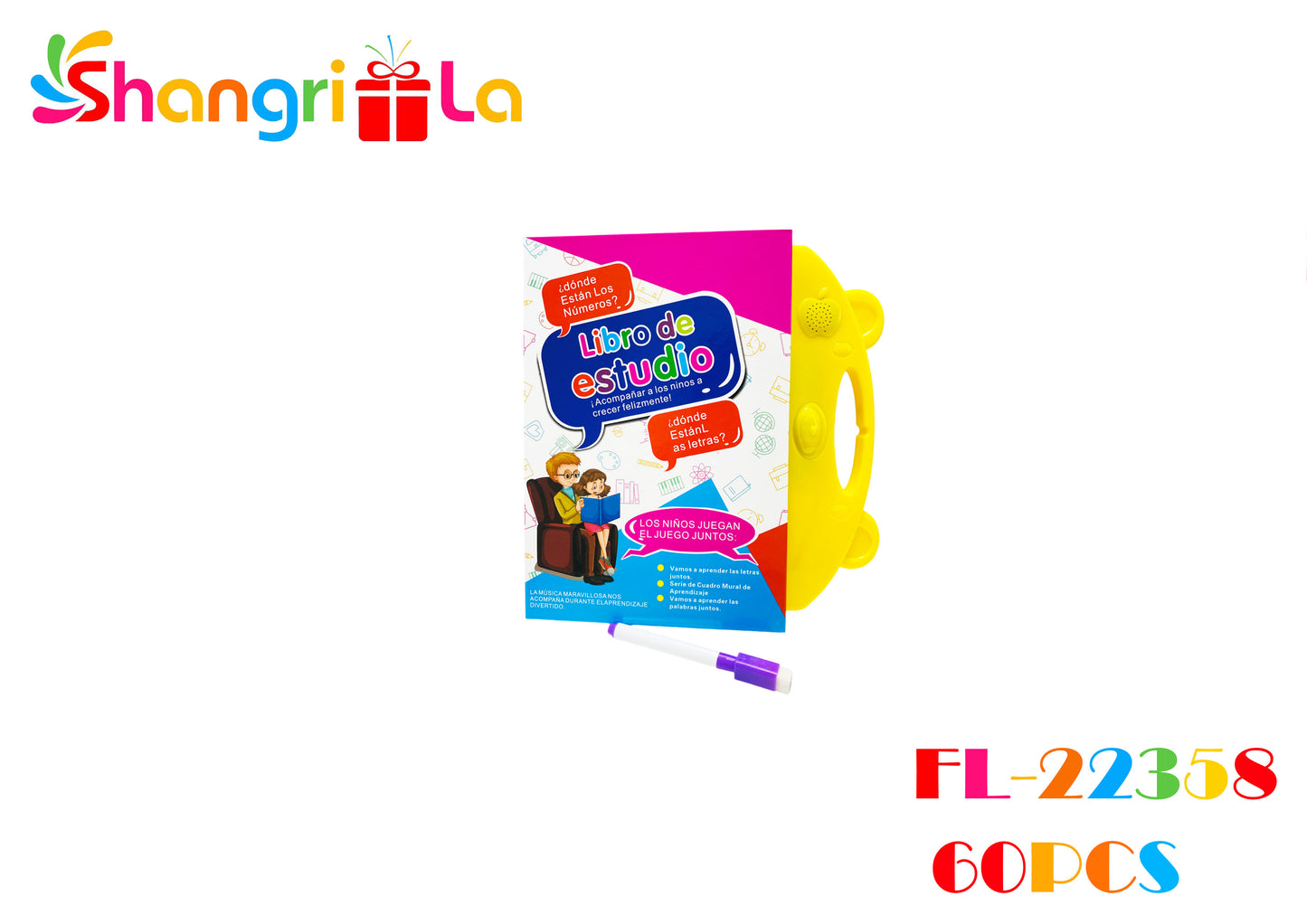 Libro interactivo con sonido para aprender 25*24cm