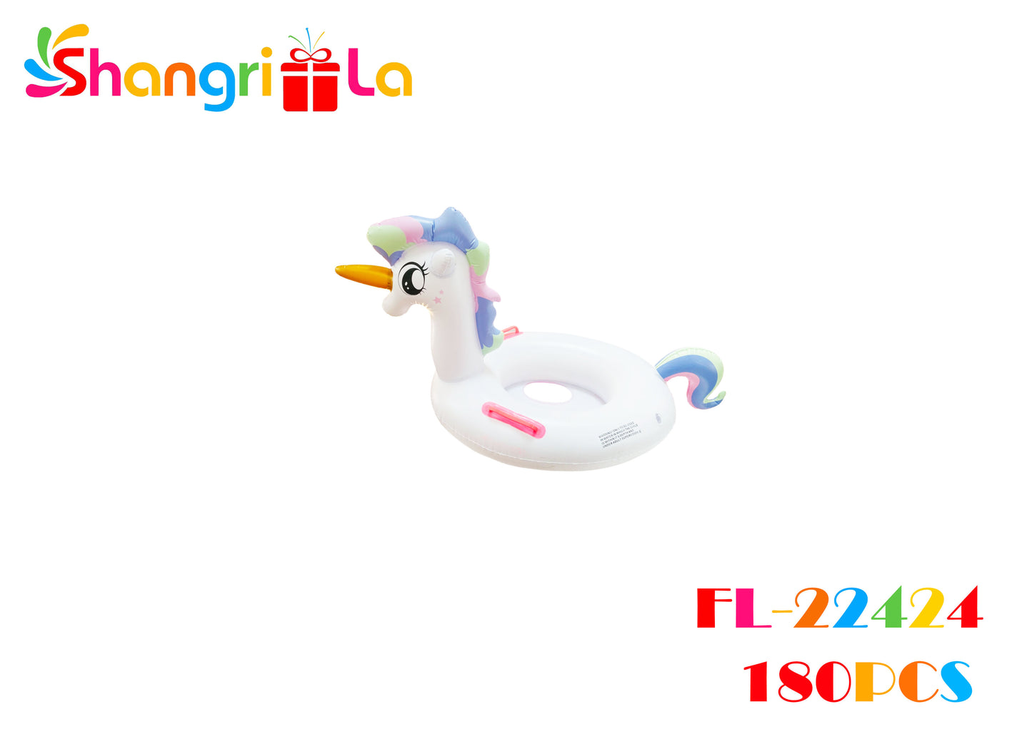 Flotador inflable de unicornio para niños 66*55*51cm