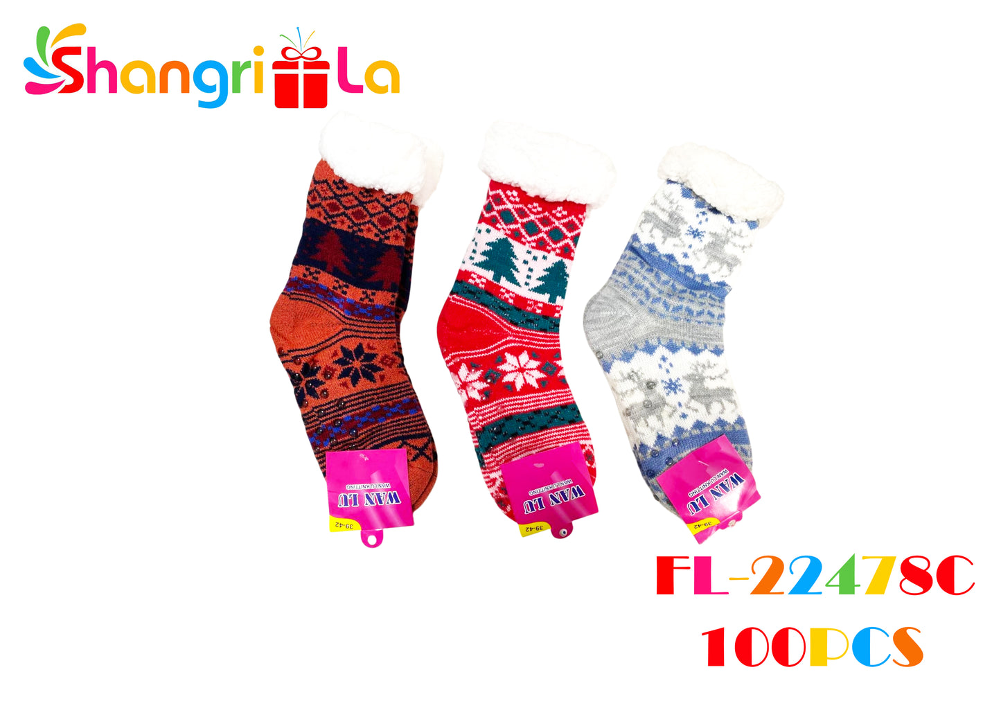 Unidad de calcetines de mujer con chiporro 39-42