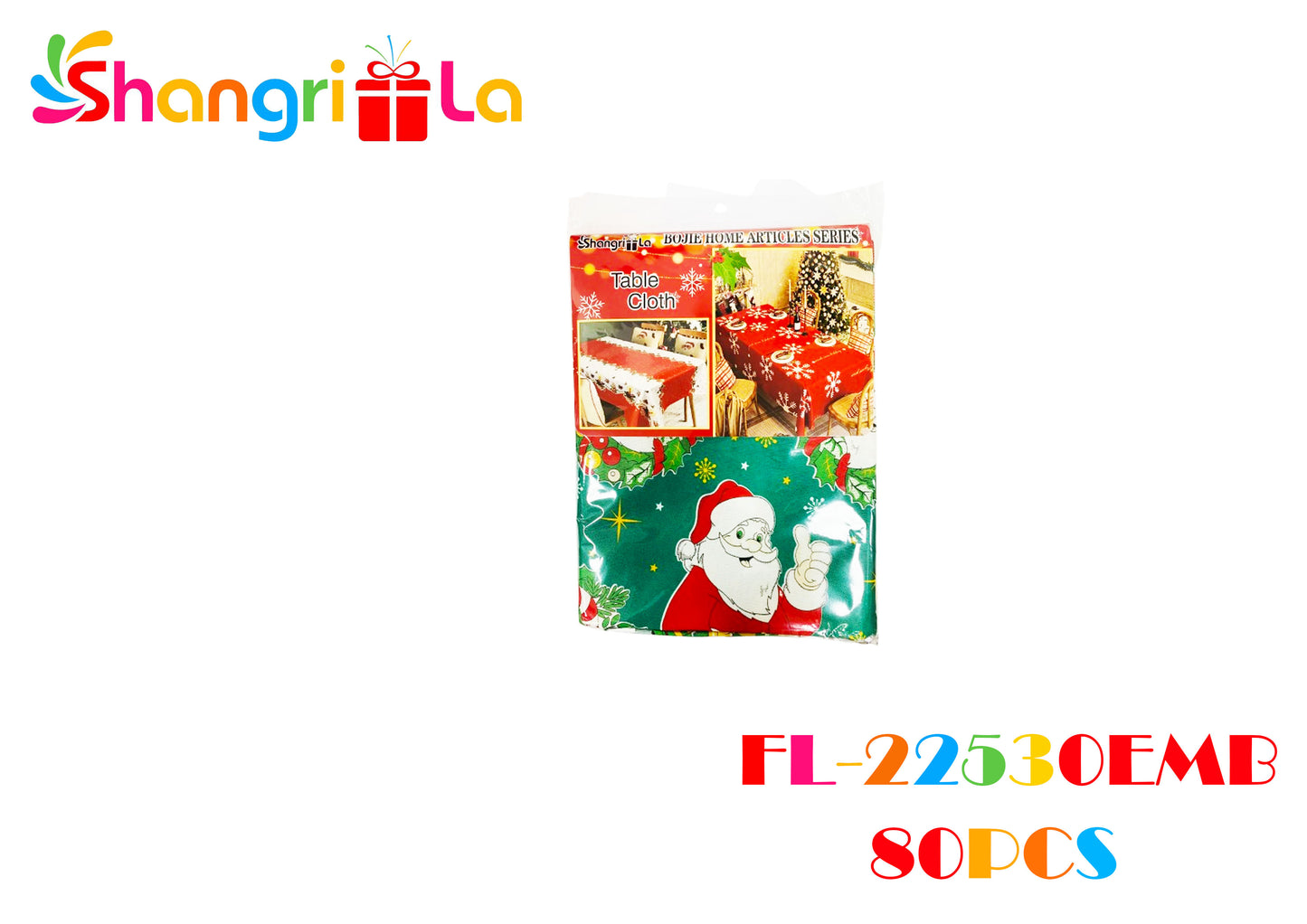 Embalaje de mantel navideño 150*220cm