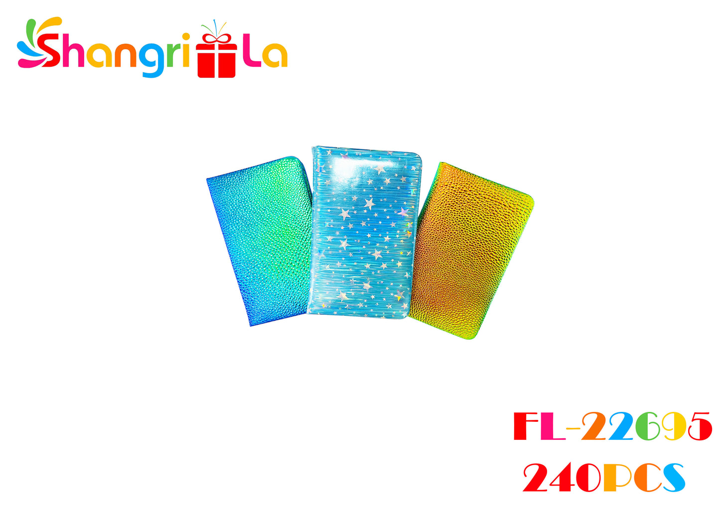 LIBRETA DE BOLSILLO CON DISEÑOS HOLOGRAFICOS