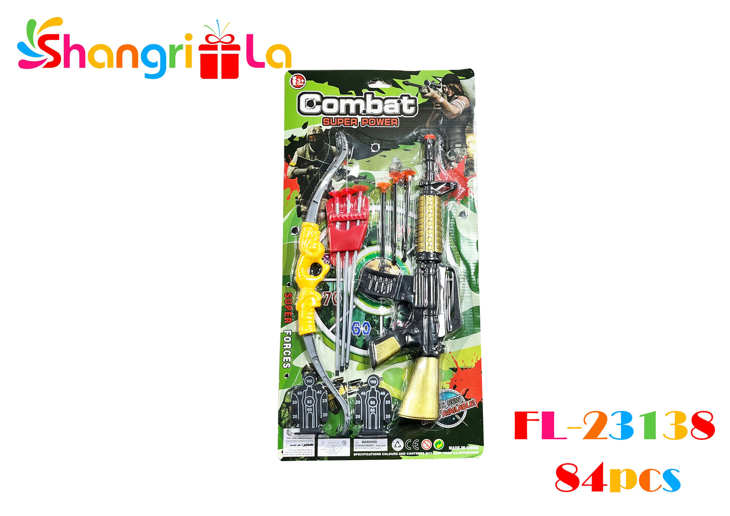 SET ARCO CON ACCESORIOS Y ARMA