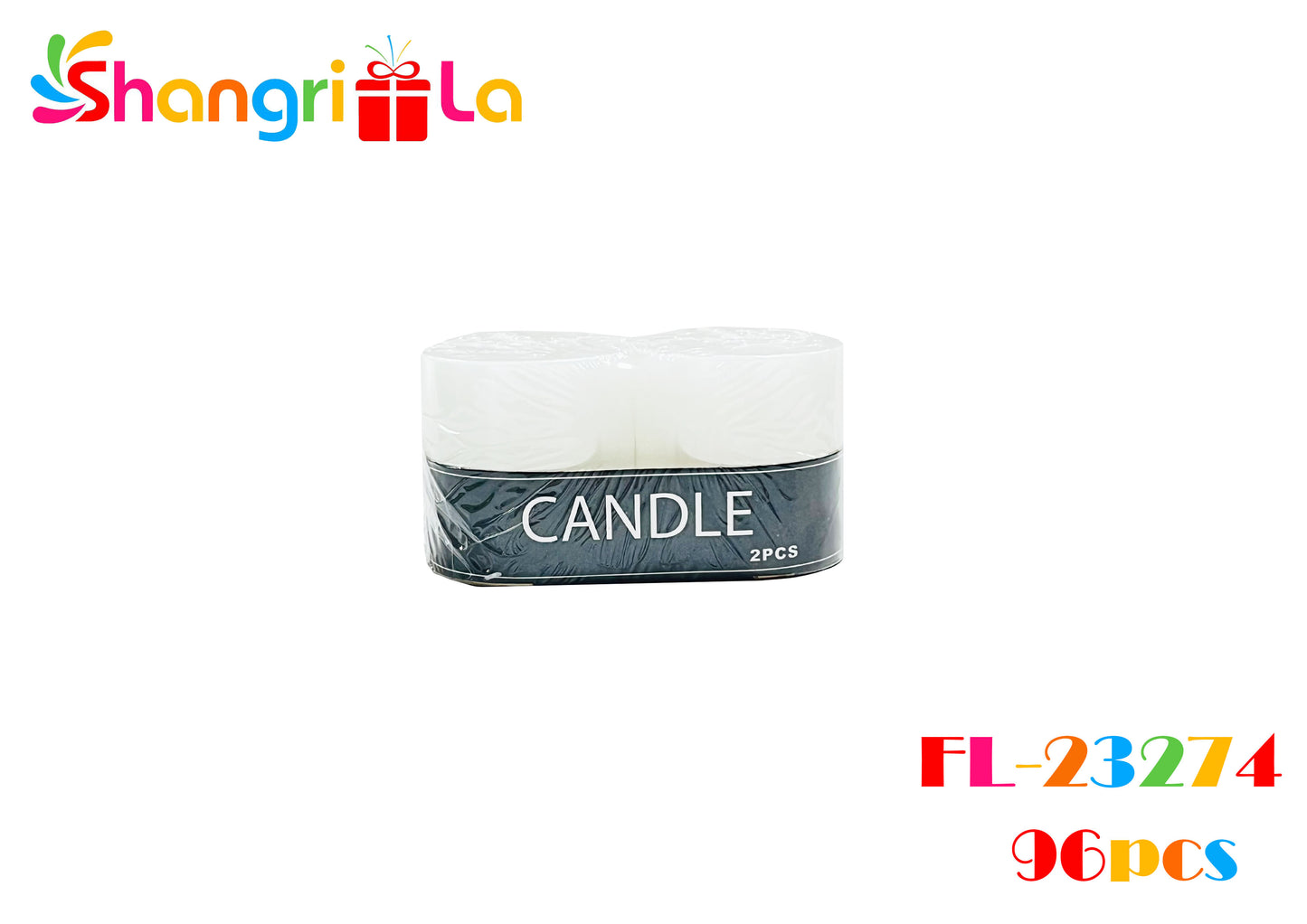 PACK 2 VELAS BLANCAS