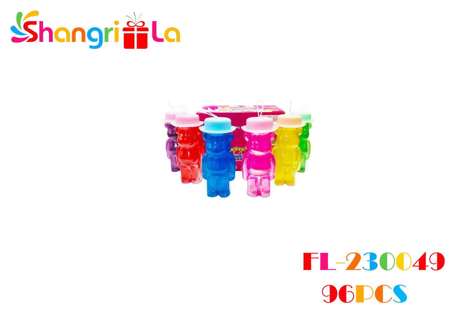 Slime con brillitos envase de osito 17*9cm