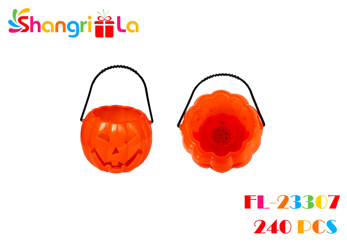 CALABAZA PARA DULCES PLASTICA CON SONIDO Y MANILLA