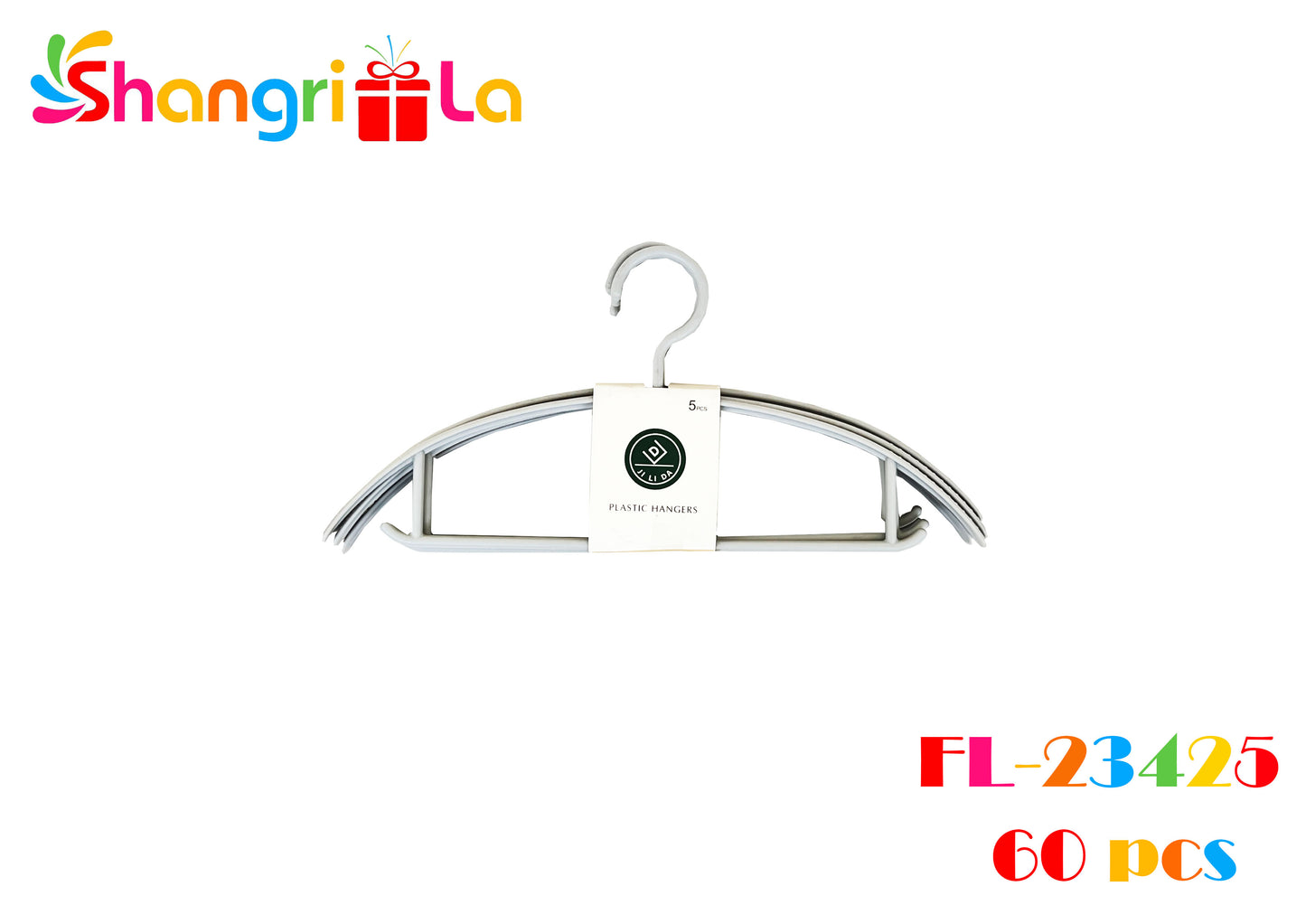 SET 5 COLGADORES DE ROPA PLASTICOS