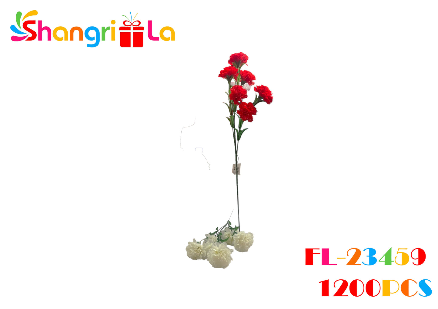 RAMO CLAVELES ARTIFICIAL 60cm