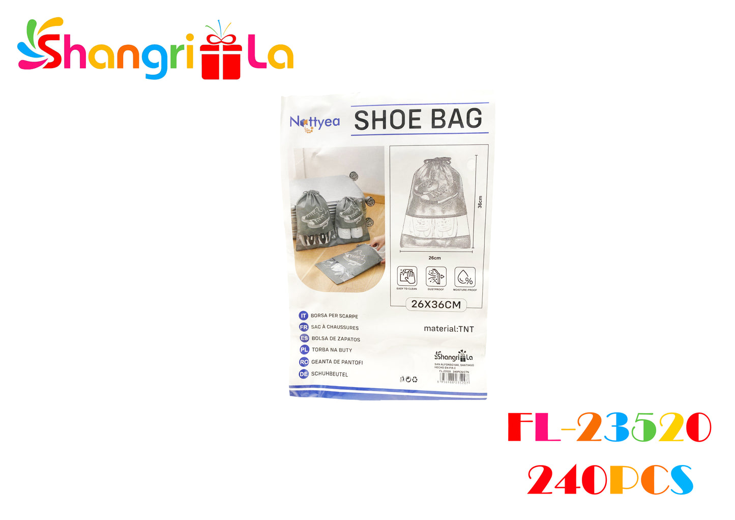 Bolsa para zapatos 26*36cm