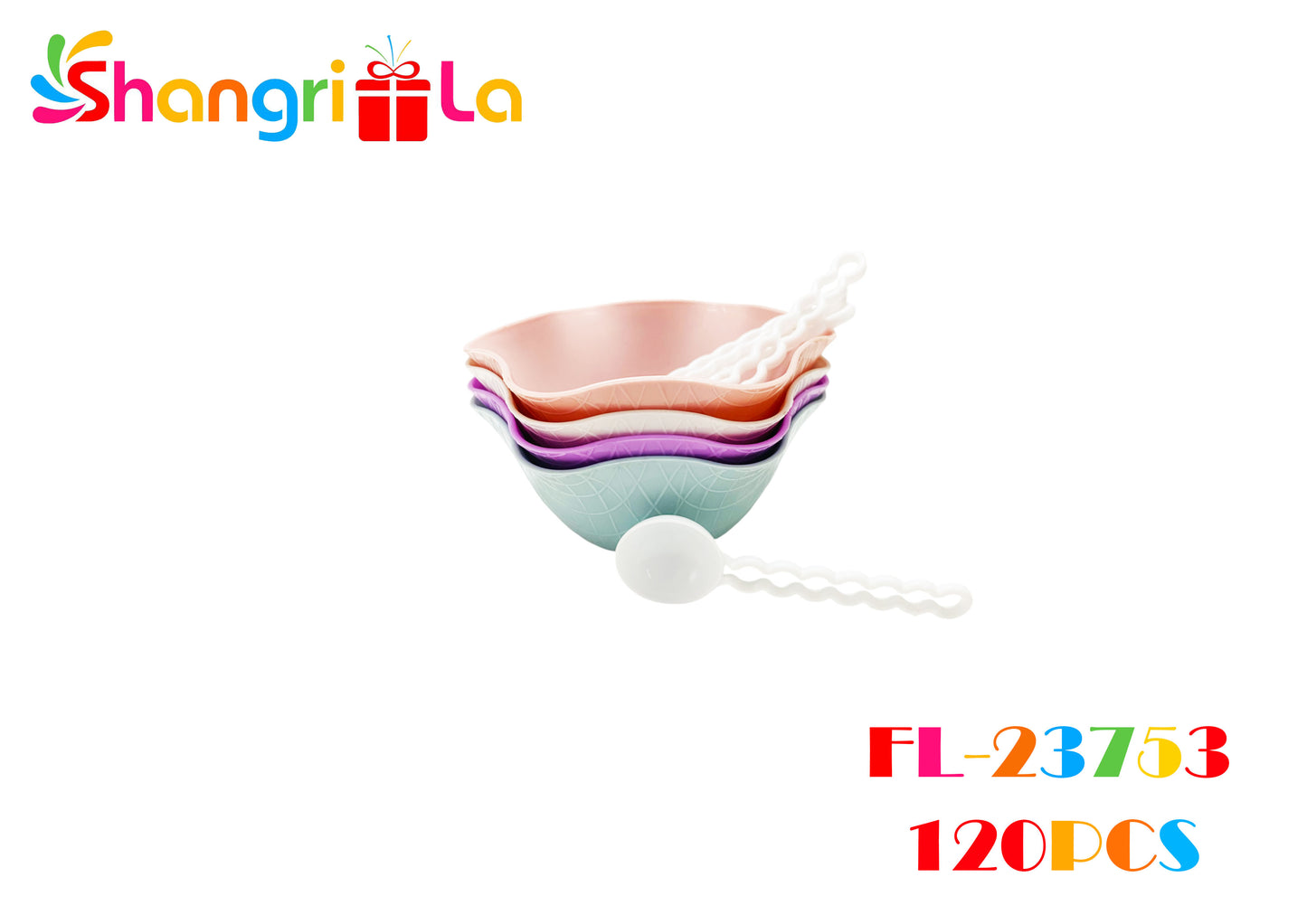 SET DE POSILLOS + CUCHARITAS PARA HELADO X4