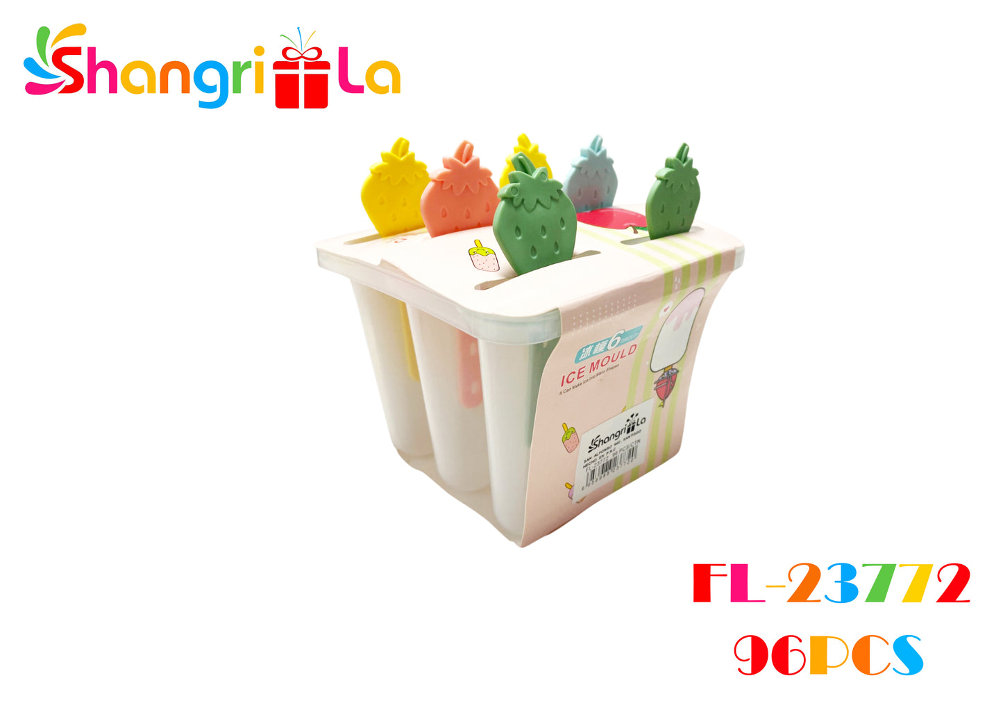 Set de 6 moldes para hacer helado 10*13cm