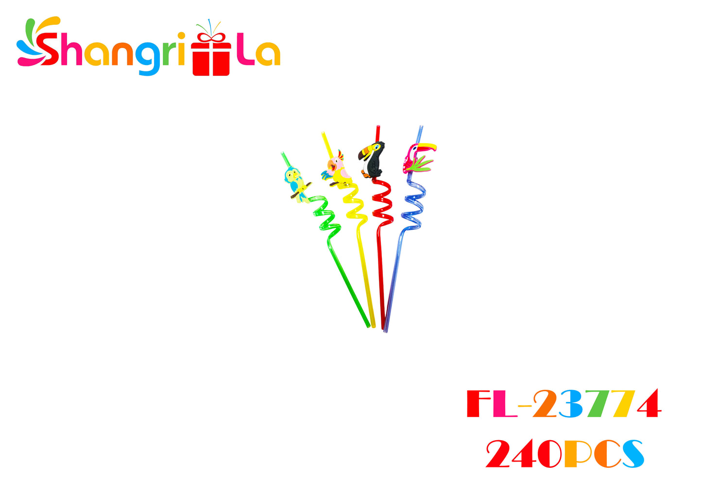 Pack de 4 bombillas reutilizables con deseño para niños