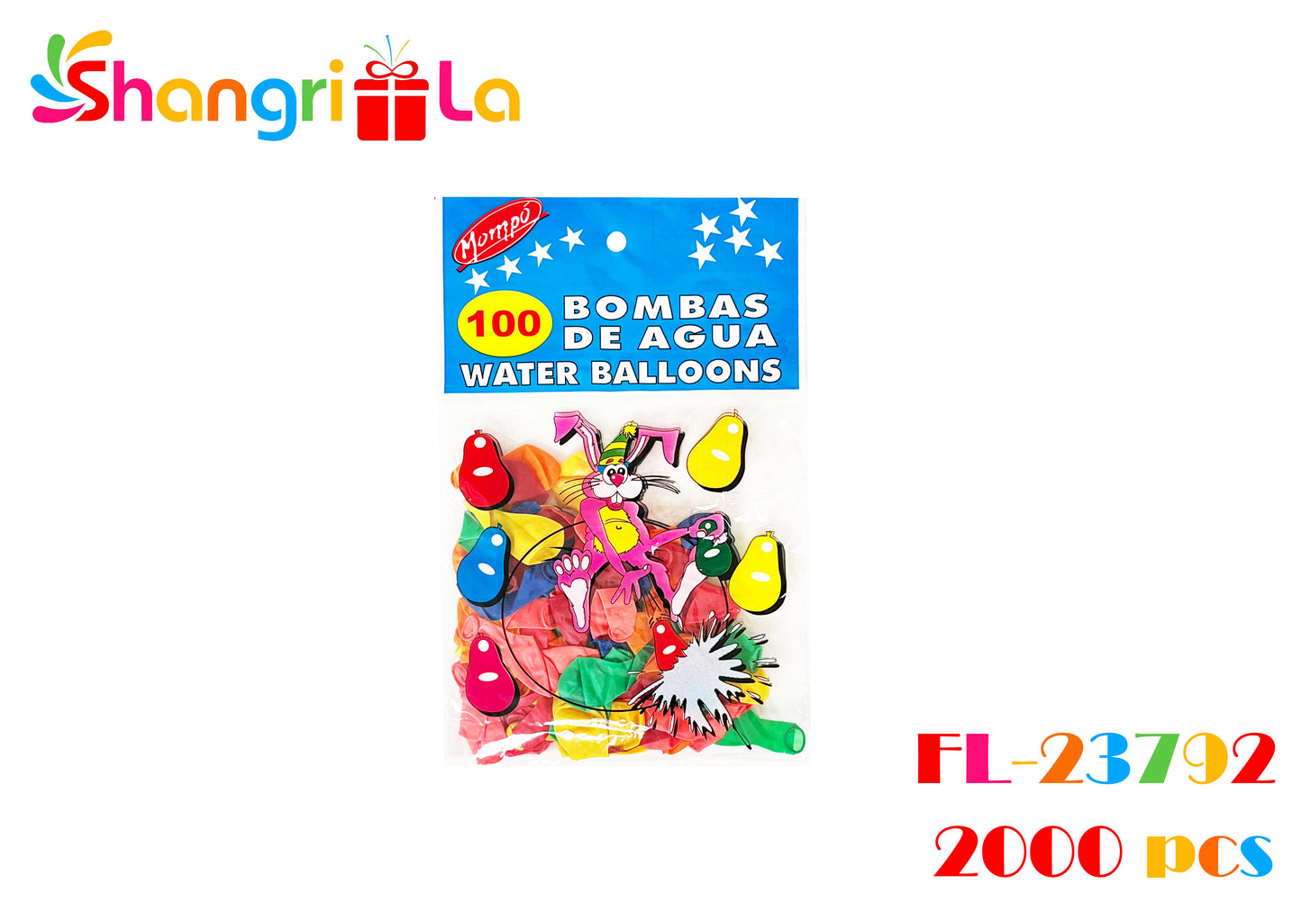 100 BOMBAS DE AGUA MULTICOLOR
