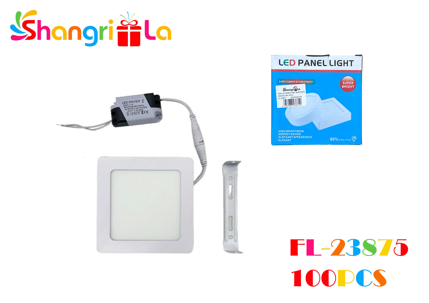 PANEL DE LUZ LED 6W 11*11CM