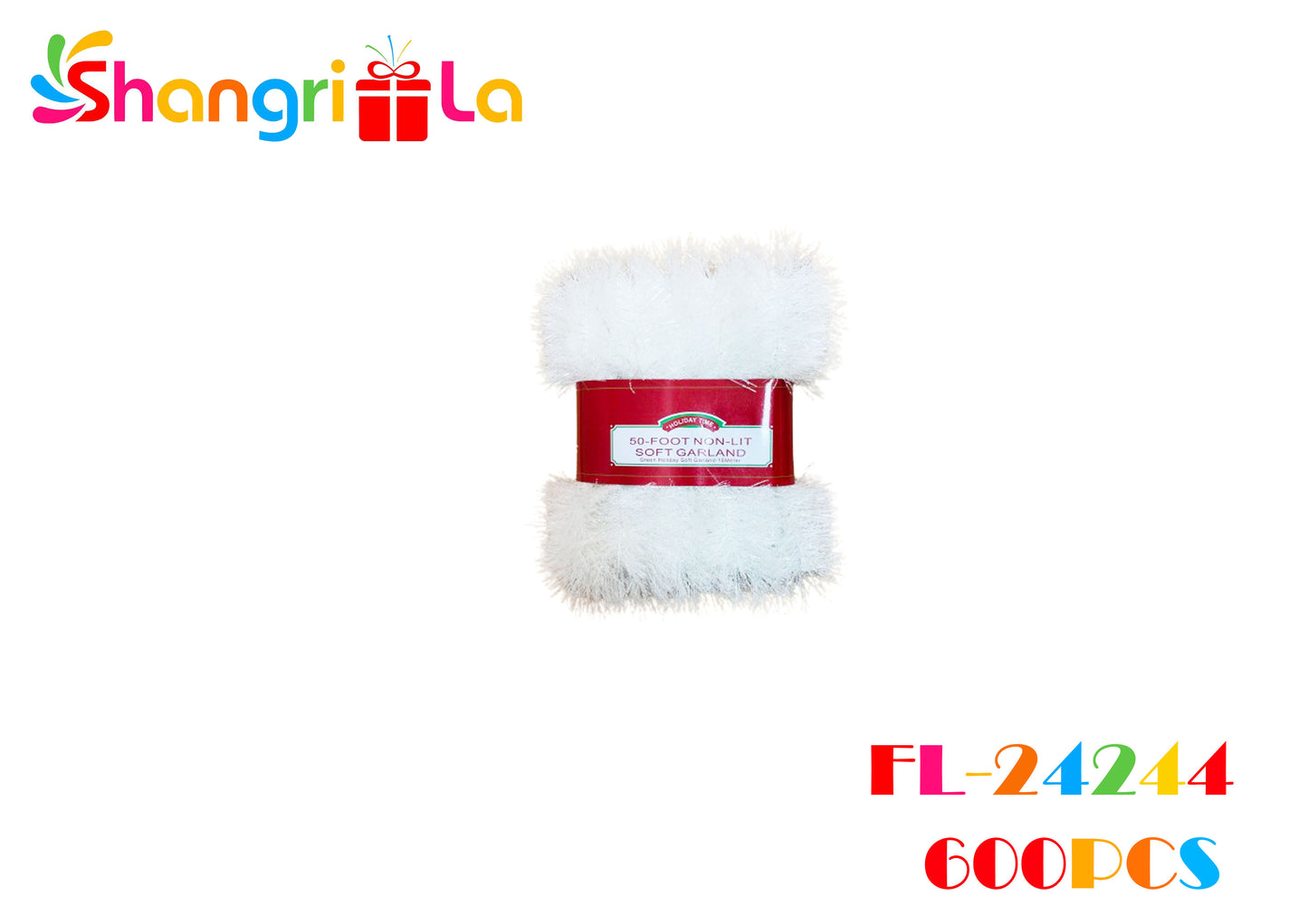 Guirnalda para decorar de color blanco 15mts