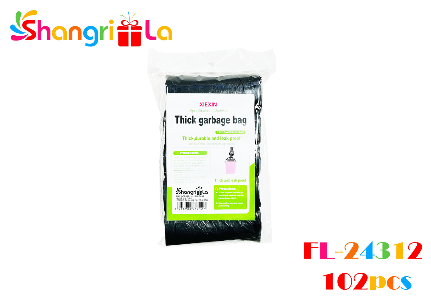 SET 50 BOLSAS DE BASURA (45 X 55 CM )
