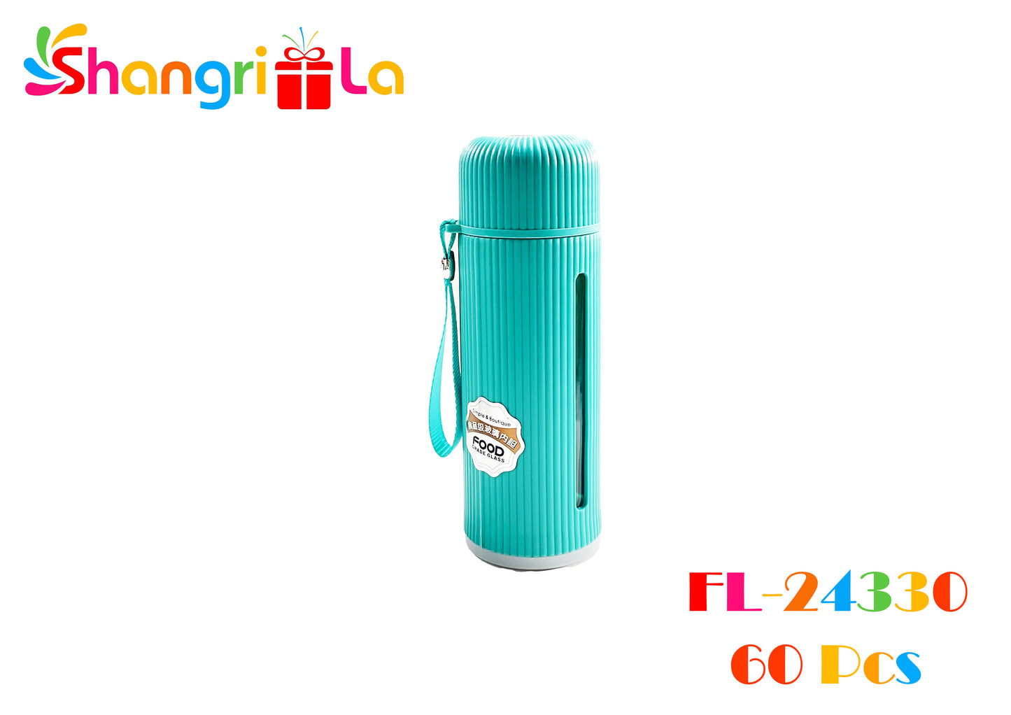 TERMO DE VIDRIO CON CUBIERTA DE PLASTICO