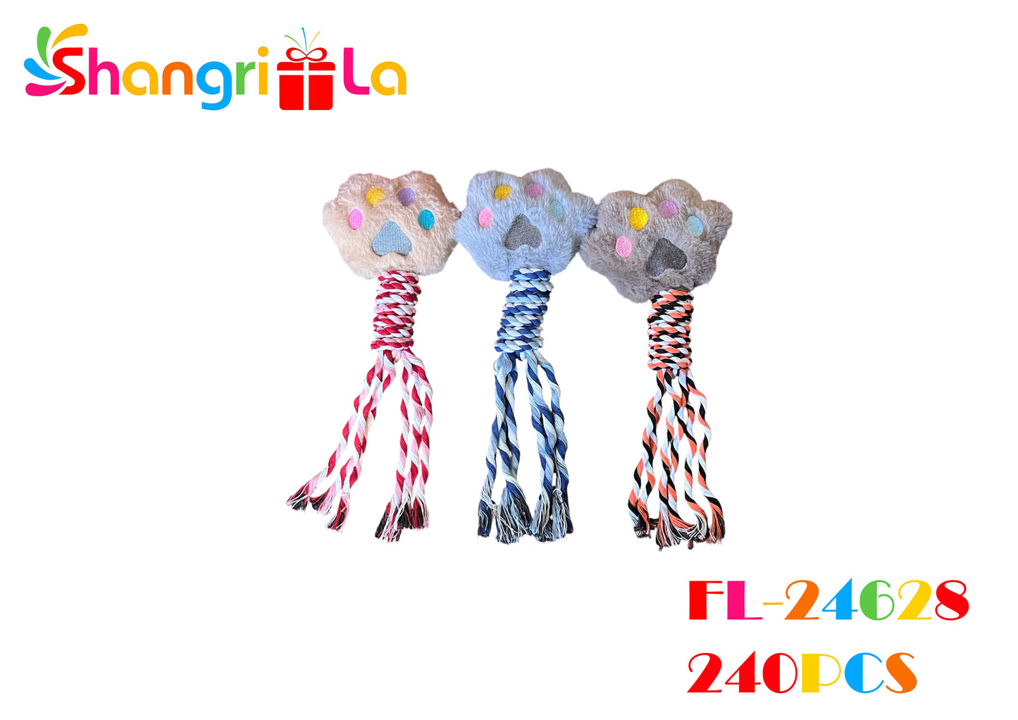 JUGUETE DE PELUCHE Y CUERDA PARA MORDER