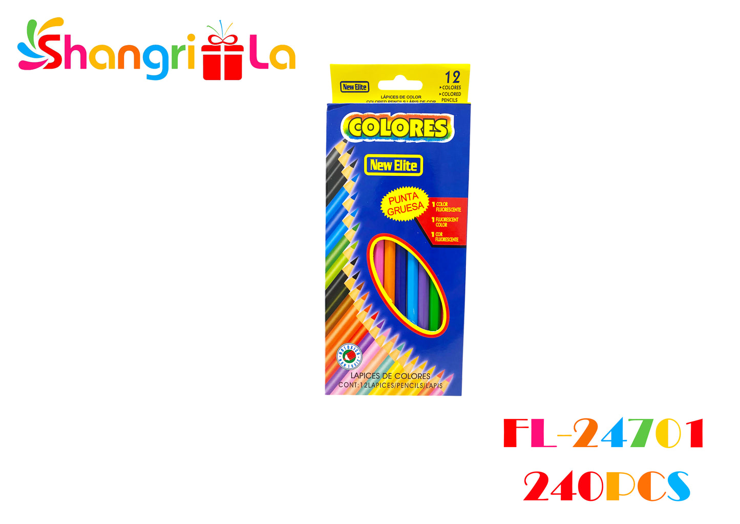 12 Lápices de colores