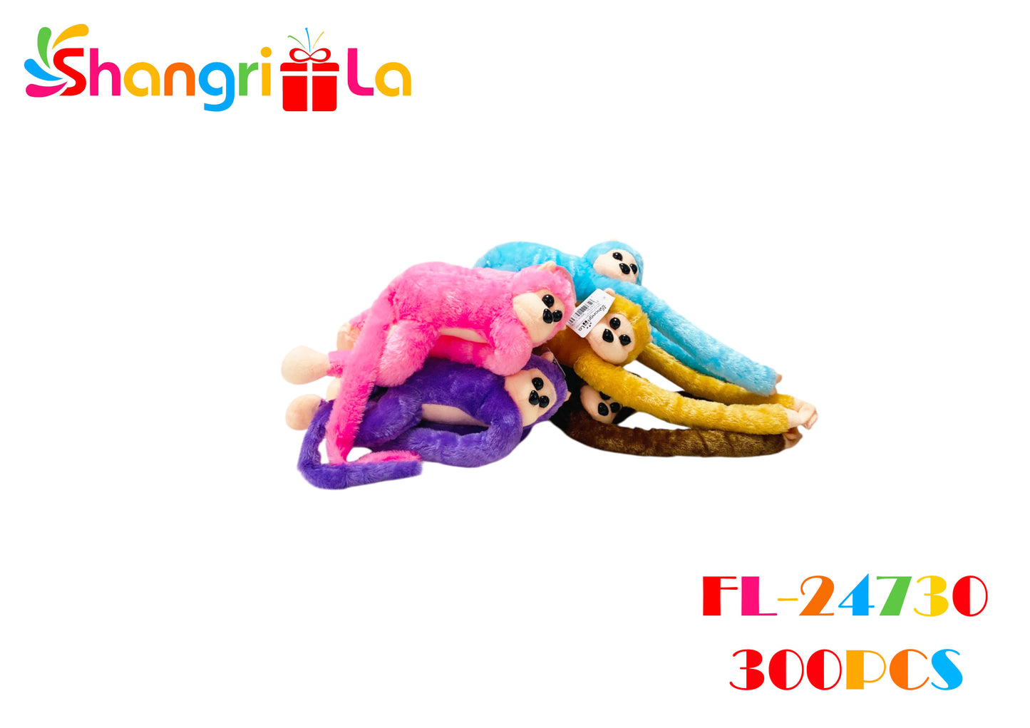 Peluche monito colgante con sonido 67cm