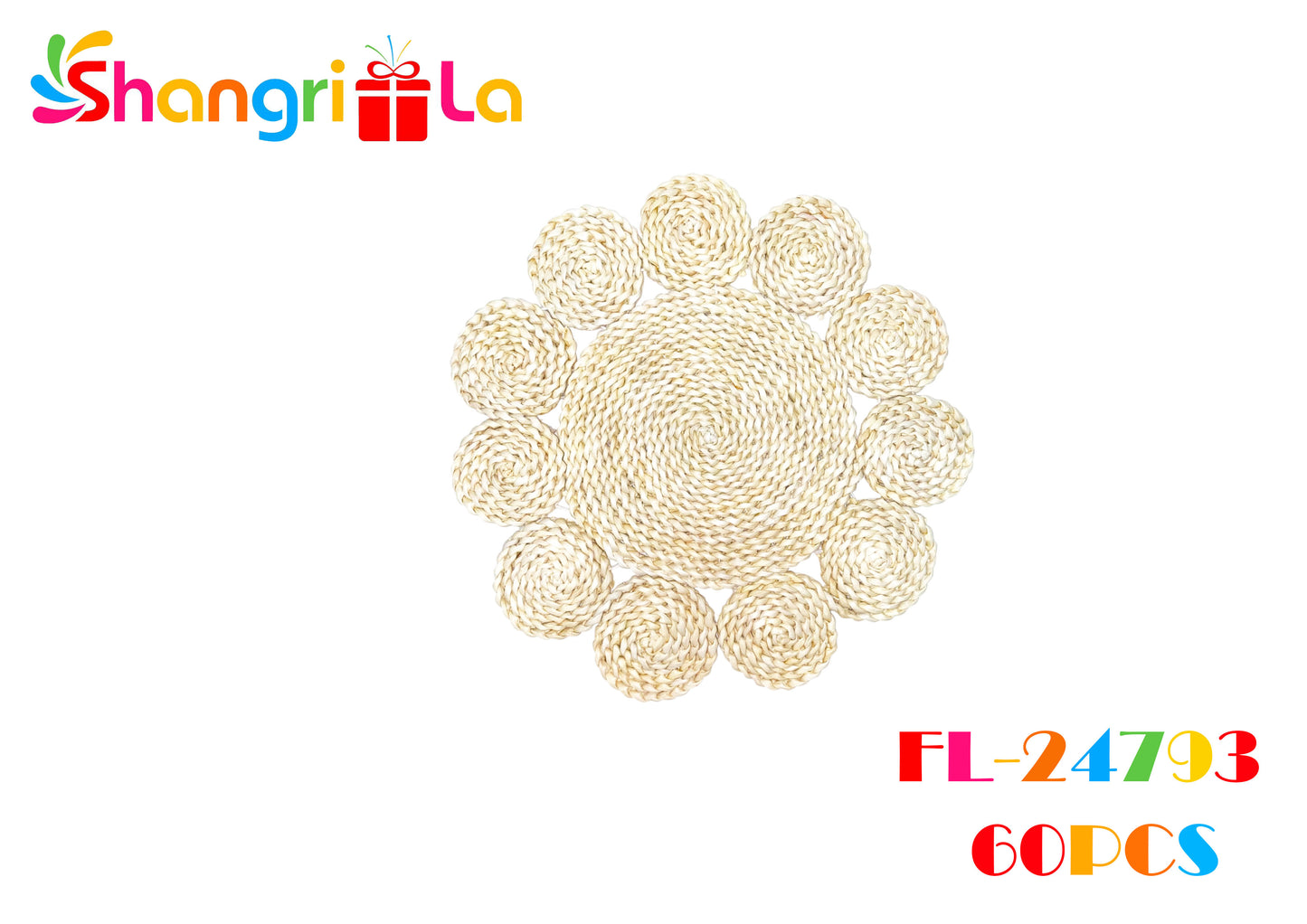 Individual de fibra natural tejido 36*36cm