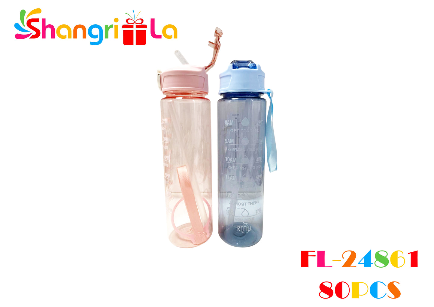 Unidad de botella motivacional 750ml 26cm