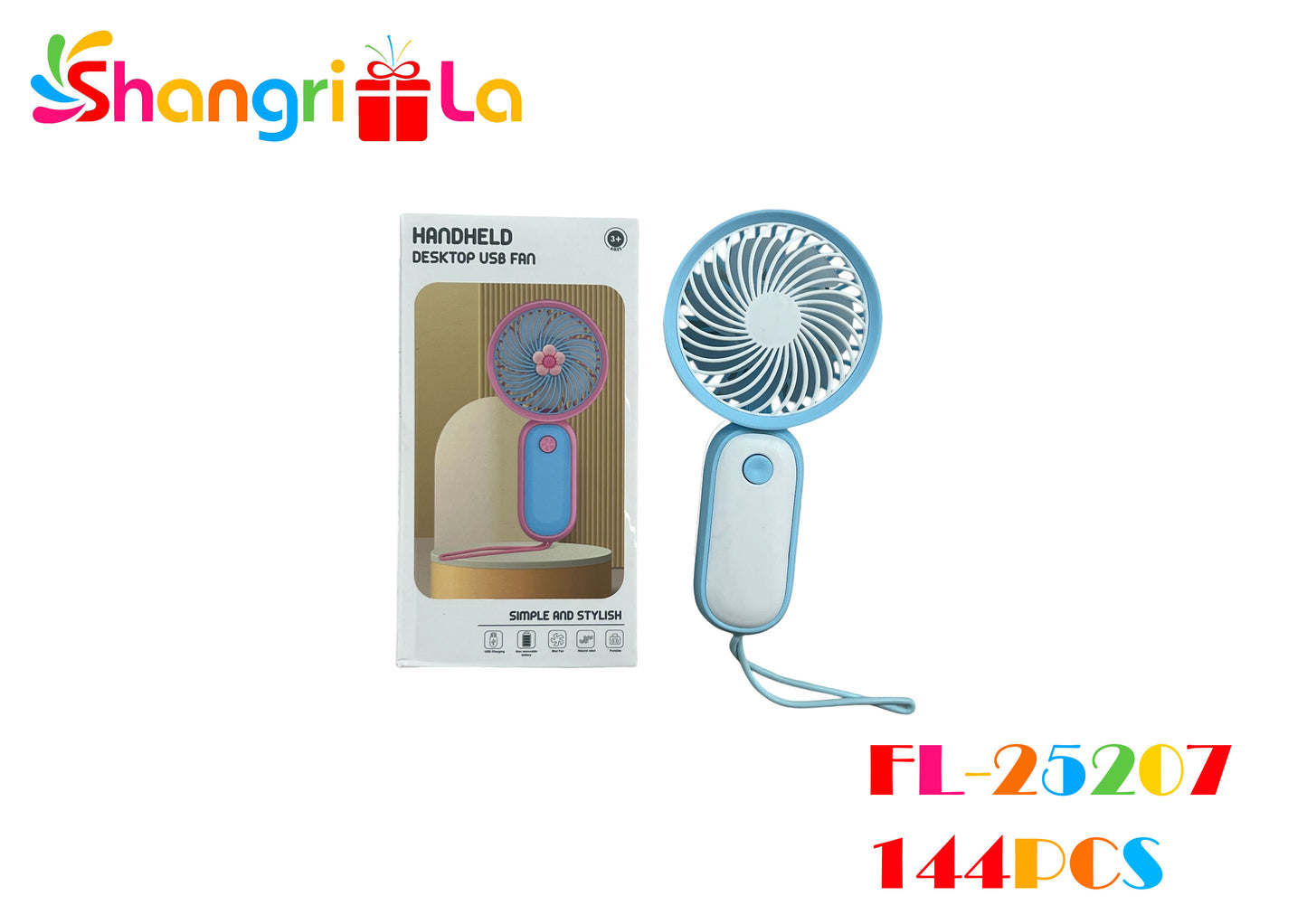 MINI VENTILADOR DE MANO RECARGABLE