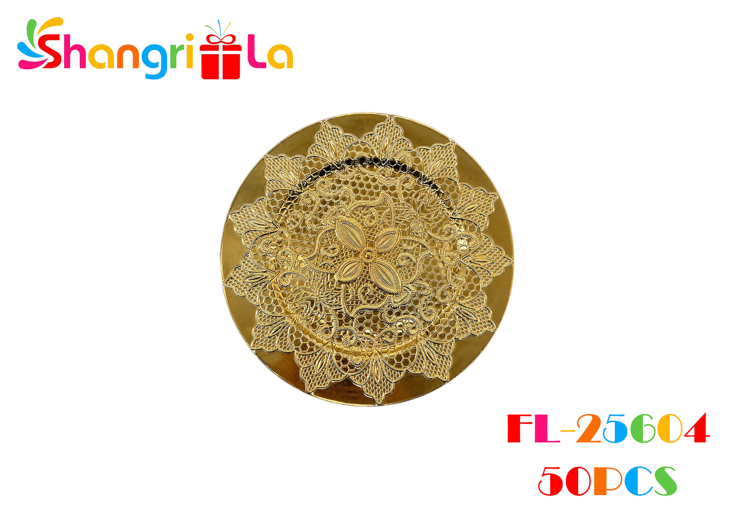 Platos decorativos dorados 33cm
