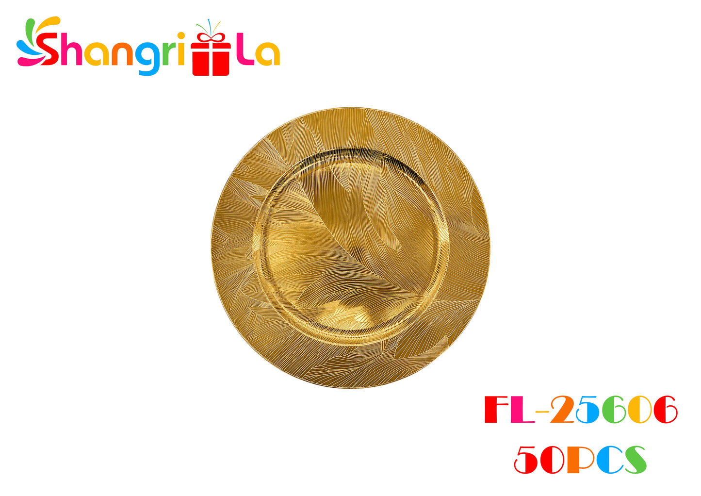 Platos decorativos dorados 33cm