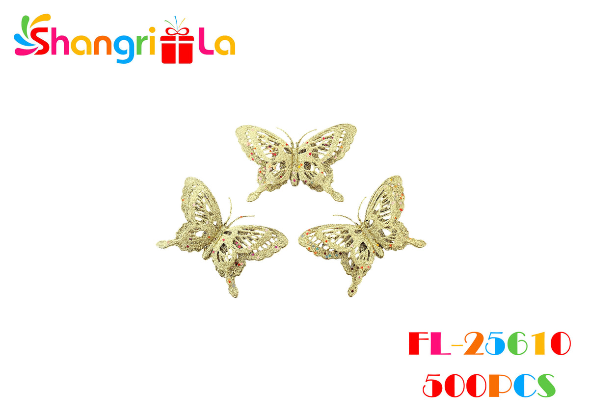 Mariposas con glitter 3pcs