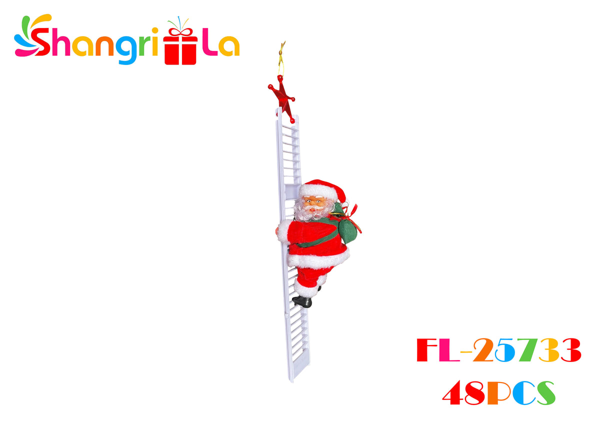Santa Claus sube escalera